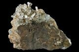 Transparent Columnar Calcite Crystal Cluster on Quartz - China #164011-5